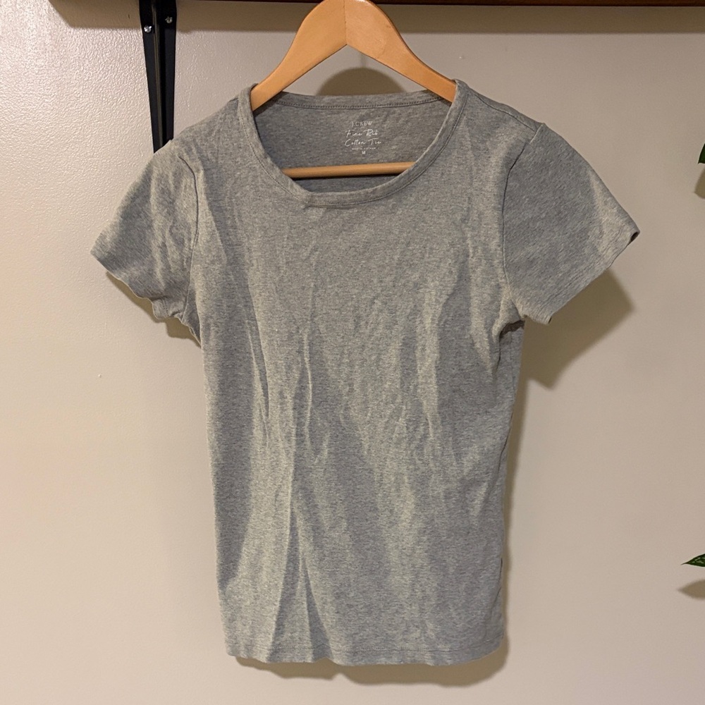 J. Crew Factory Gray Short Sleeve Crewneck Tee